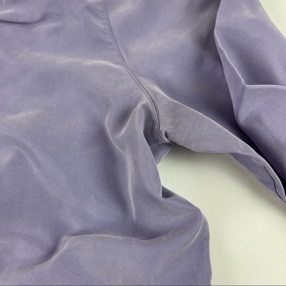 Laura Scott Womens Button Up Shirt Purple 10 - Picture 8 of 8